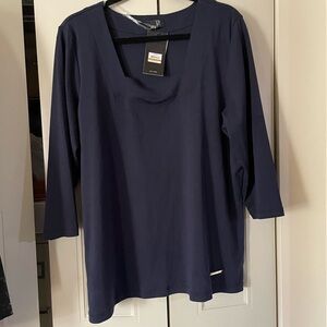 Jones New York Deep Blue Blouse